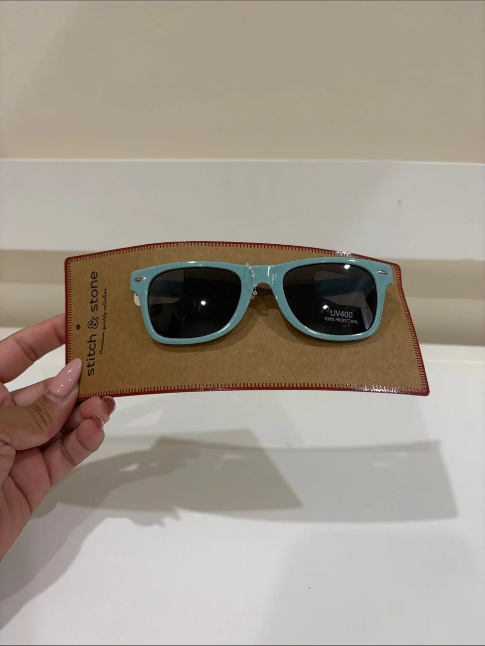 Stitch & Stone Kids' Light Turquoise Sunglasses with UV400 Protection